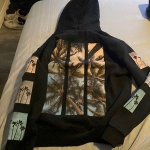Womens medium champion hoodie with palm tree designs